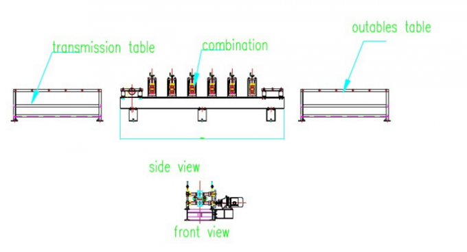 C Maszyna do formowania belek typu Rack z zimnowalcowaną stalą